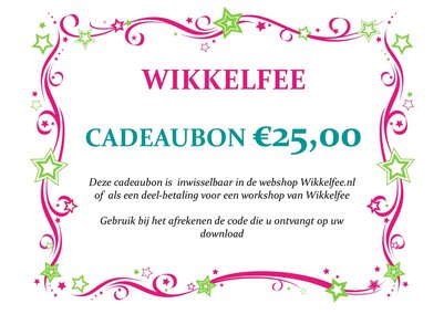Cadeaubon 25 euro