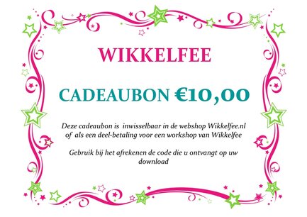 Cadeaubon 10 euro