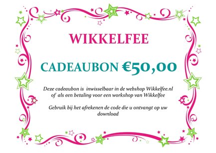 Cadeaubon 50 euro
