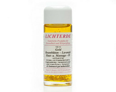 Massageolie Goud-Roos-Lavendel Massageolie Goud-Roos-Lavendel